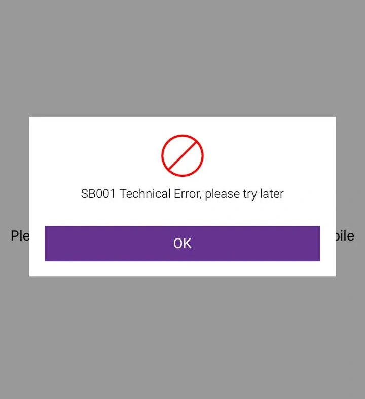 SBI 001 Technical Error Yono App