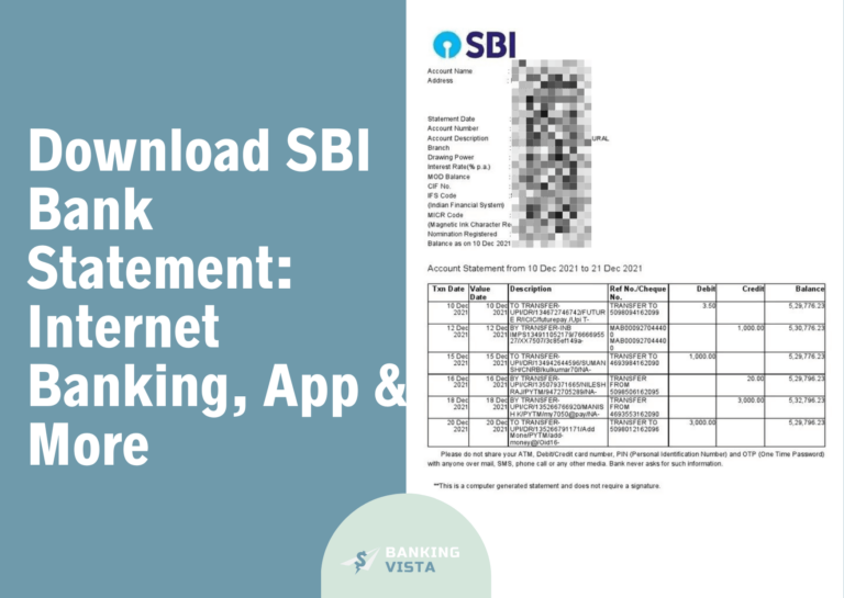 Download SBI Bank Statement: Internet Banking, App, WhatsApp, SMS, Email, Branch